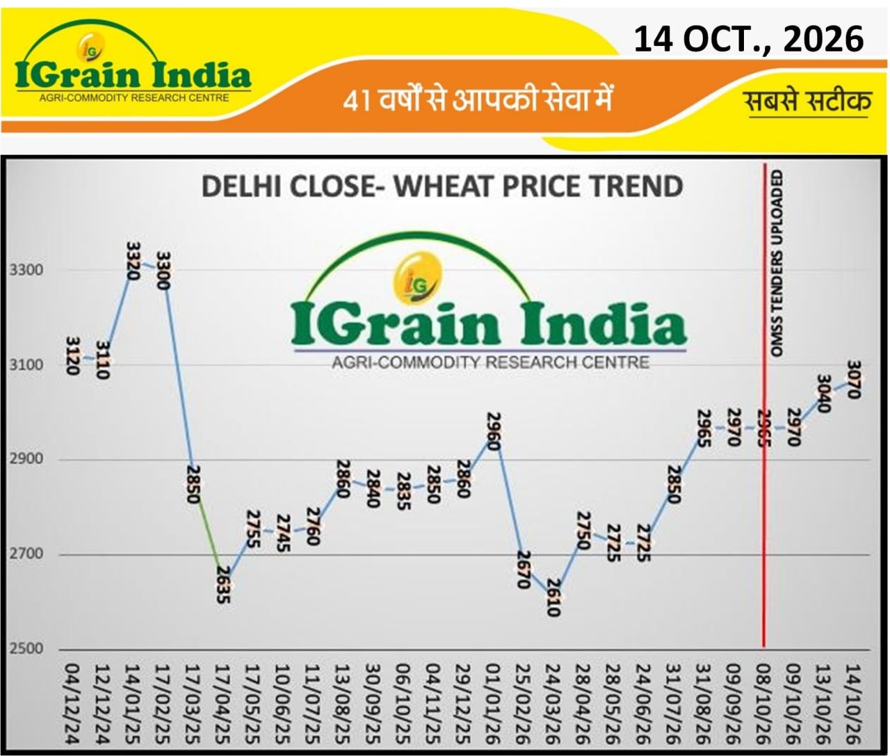DELHI WHEAT PRICE TREND CHART